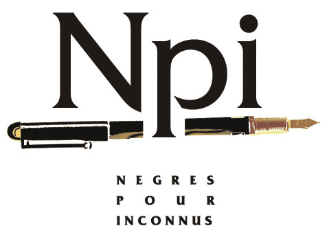 Logo du groupe d'écrivains biographes Nègres pour inconnus : écrire vos récits sur mesure